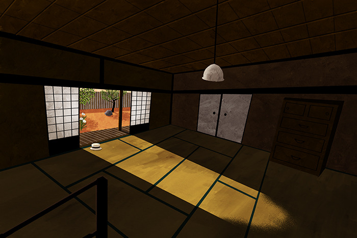 Japanese living room illustration