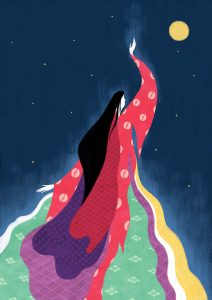 Illustration inspired by Princess Kaguya